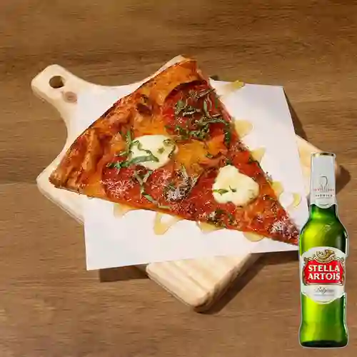 Combo Slice Pepperoni + Stella Artois 355 ml