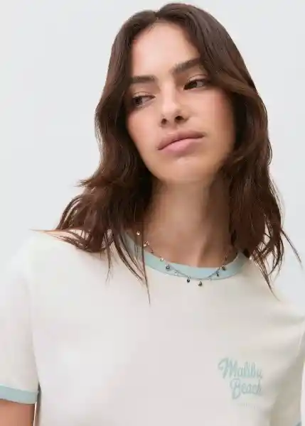 Camiseta Malibu Offwhite Talla 21 Niñas Mango