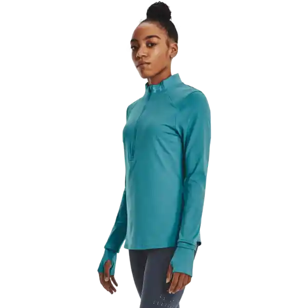 Under Armour Camiseta Qualifier Run Azul Para Mujer Talla XS 2.0