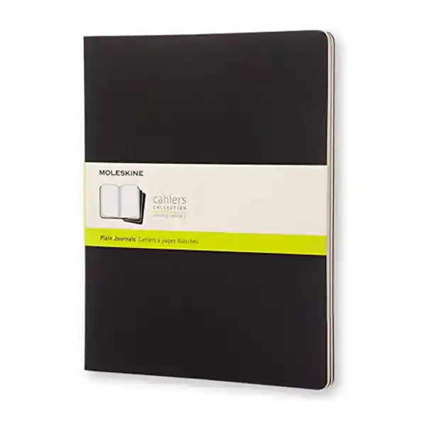 Moleskine Libreta Cahier Blanca Negra XL