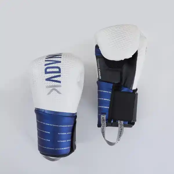 Outshock Guantes de Boxeo Blanco/Azul Talla 12 Oz