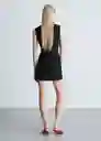 Vestido Salome Negro Talla XL Mujer Mango