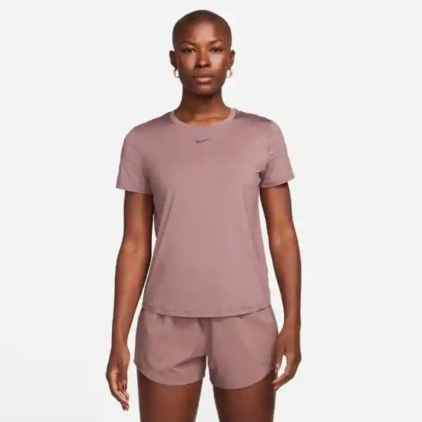 Nike Camiseta One Classic Top Morado Para Mujer Talla XS