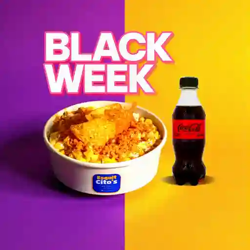 Combo picoso gratinado 16 oz y coca cola