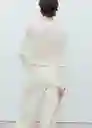 Cárdigan Patri Blanco Talla XS Mujer Mango