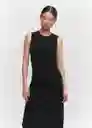 Vestido Fertina Negro Talla 28 Mujer Mango