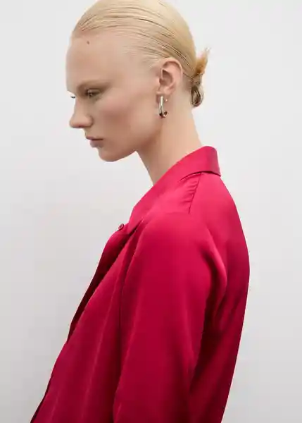 Camisa Ideale Fucsia Talla XS Mujer Mango