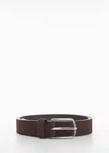 Cinturón Nobuck Marrón Talla 90 Hombre Mango