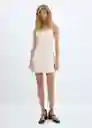 Vestido Karen-W Crudo Talla S Mujer Mango