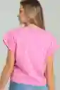 Camiseta Billy Color Rosado Barbie Talla XL Ragged