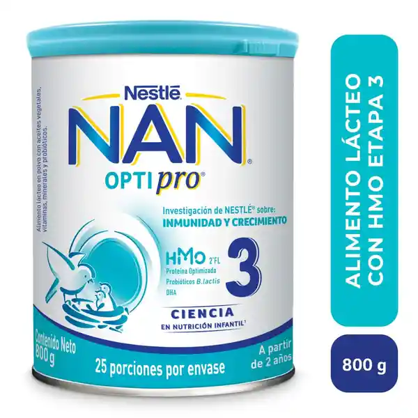 Fórmula infantil en polvo NAN OPTIPRO 3 x 800g