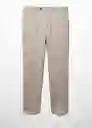 Pantalón Travel Piedra Talla 44 Hombre Mango