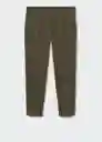 Pantalón Fabre Khaki Talla 46 Hombre Mango