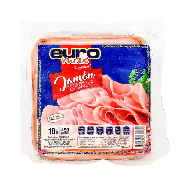 Jamón de Cerdo Estándar Euromax