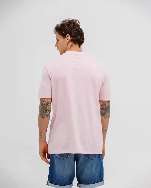 Camiseta Hombre Rosa Talla L 132006S Rifle