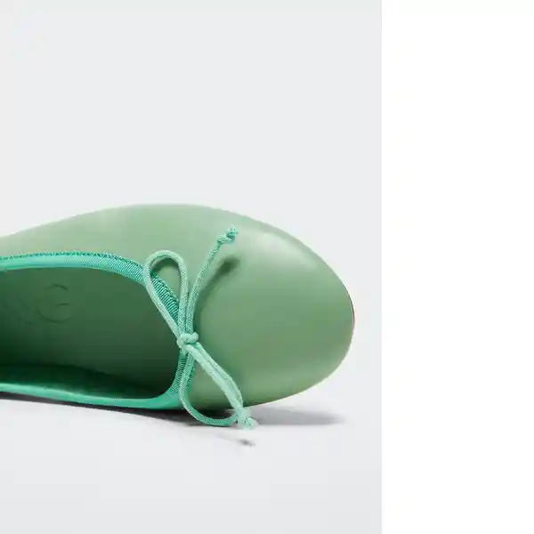 Zapato Paso Verde Pastel Talla 42 Mujer Mango