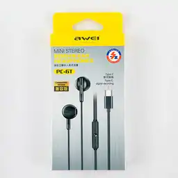 Awei Audífonos Alámbricos Tipo C pc-6T