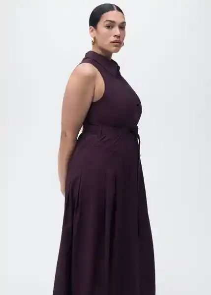 Vestido Show Morado Talla M Mujer Mango