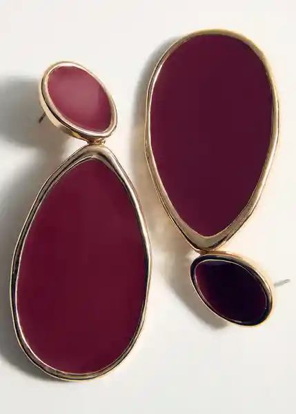 Pendientes Filo Granate Talla 99 Mujer Mango