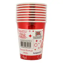 Vasos Carton Met Navidad Sempertex 7703340034232