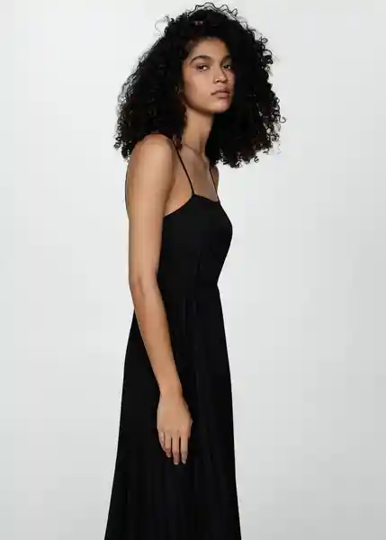 Vestido Fortuny7 Negro Talla 27 Mujer Mango