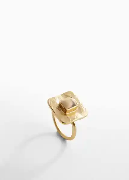 Anillo Jackie Oro Talla L Mujer Mango