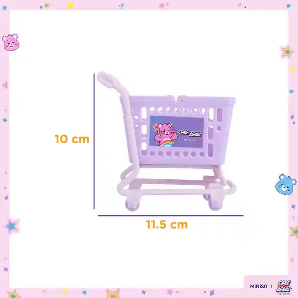 Organizador de Plástico Carro Care Bears Morado Miniso