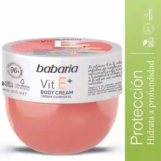 Babaria Crema Corporal Body Cream Vitamina E