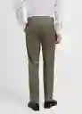 Pantalón Turín Verde Pastel Talla 42 Hombre Mango