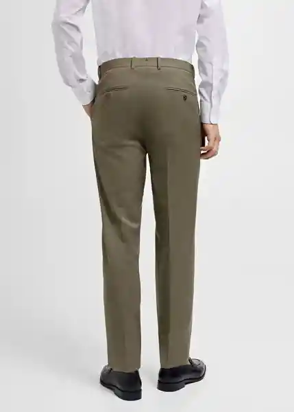 Pantalón Turín Verde Pastel Talla 42 Hombre Mango