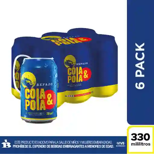 Refajo Cola & Pola - Lata 330 ml x6