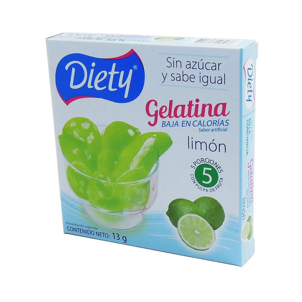 Diety Gelatina Sabor a Limón 13 g