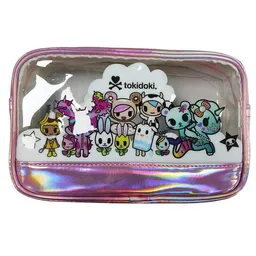 Cosmetiquera Rectangular Transparente Tokidoki Morado Miniso