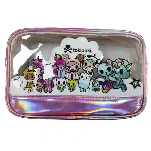 Cosmetiquera Rectangular Transparente Tokidoki Morado Miniso