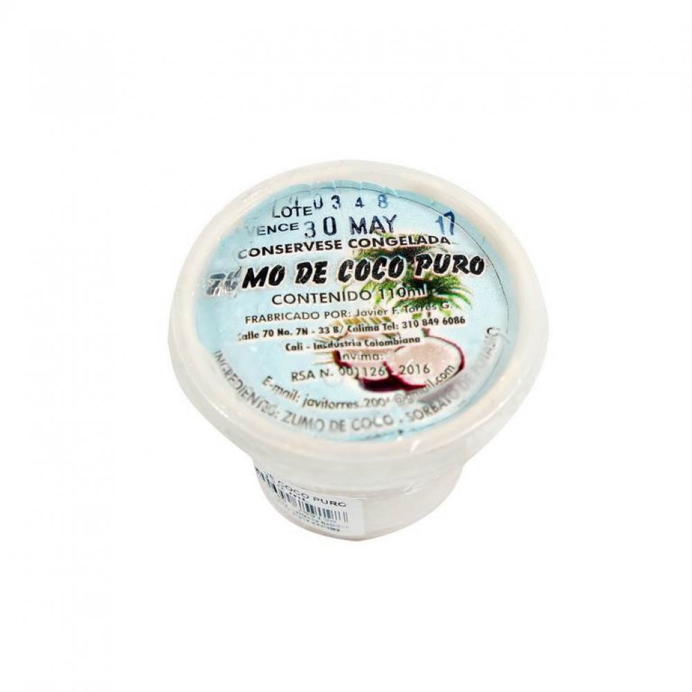Javier F Torres Zumo de Coco Puro 110 ml