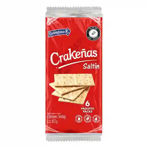 Crakeñas Galletas Saltín Saladas más Crocantes