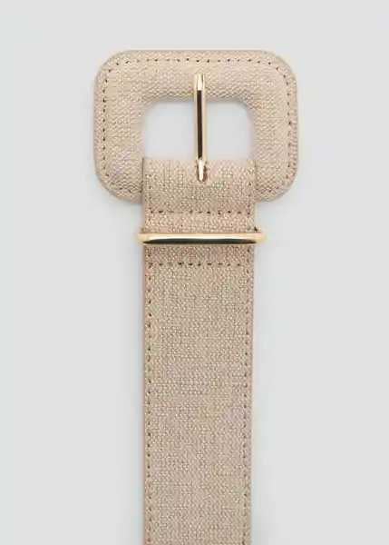 Cinturón Lina Beige Talla S Mujer Mango
