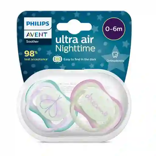 Chupo Entretencion Ultra Air Mariposa/sueñ Avent Scf376/19