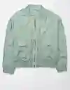 Chaqueta Mujer Verde Talla Medium American Eagle 3498050