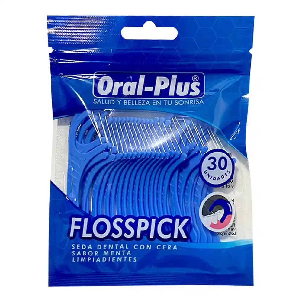 Seda Dental Oral Plus Flossipick Azul