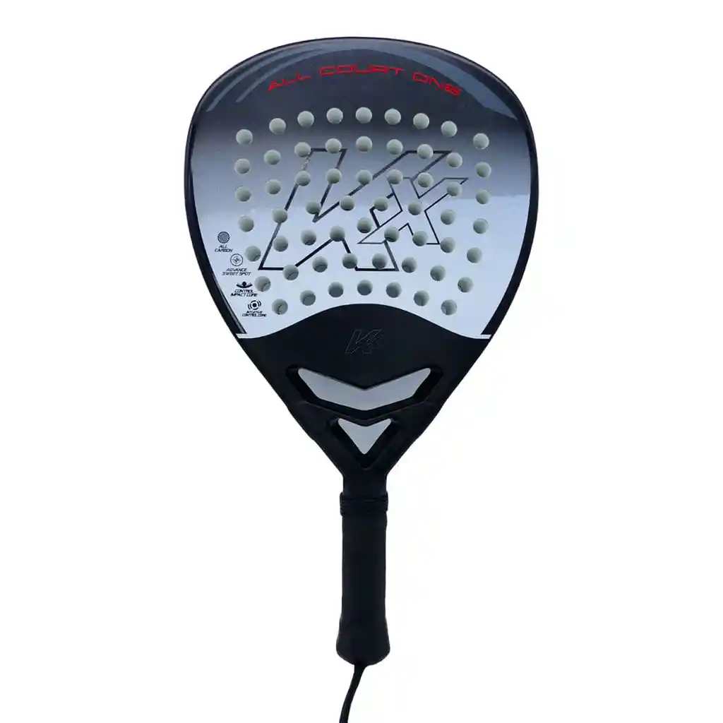 Raqueta Pala de Pádel K6 Carbon All Court One Kx Grip 2