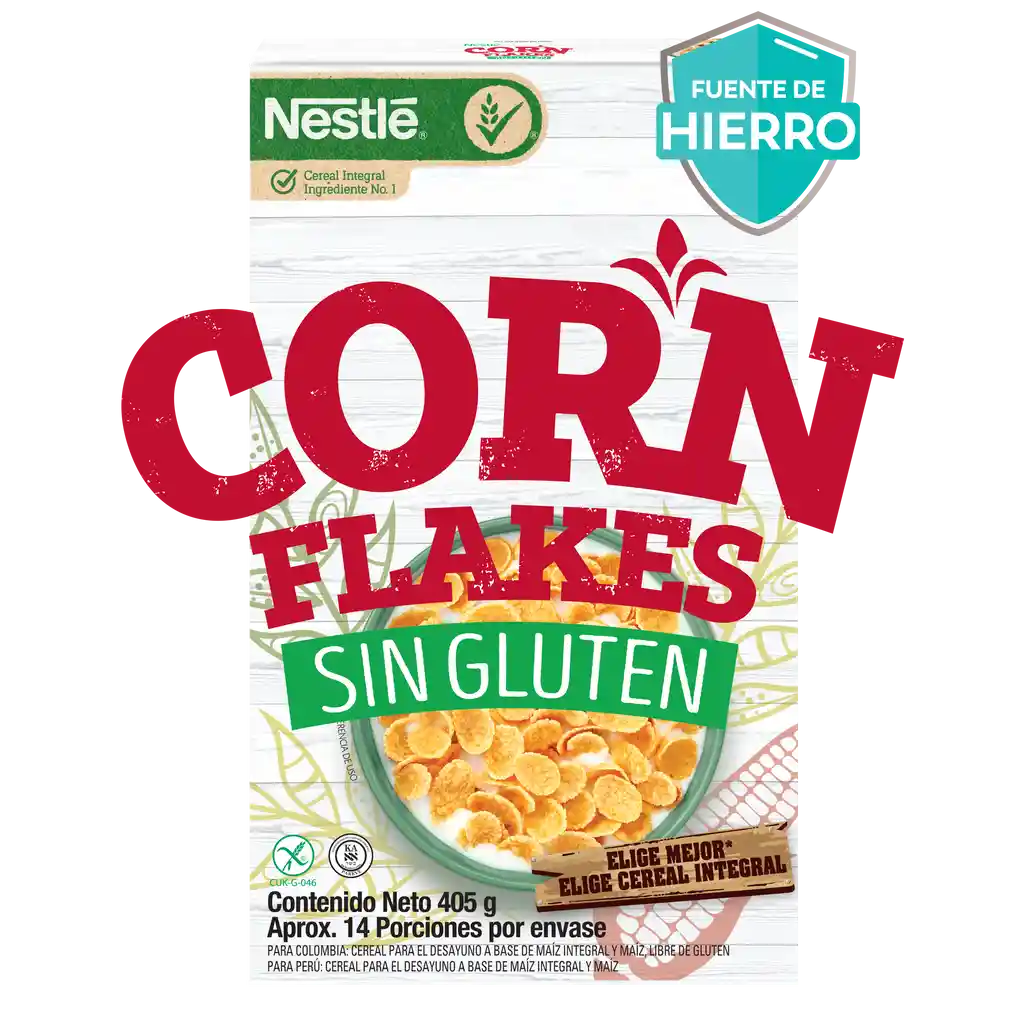 Cereal CORN FLAKES de NESTLÉ sin gluten x 405g