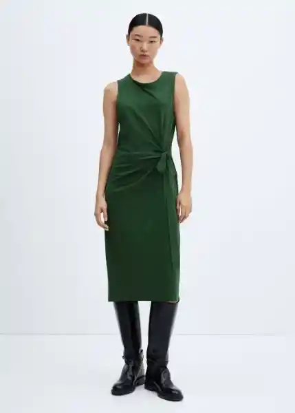 Vestido Fertina Verde Talla XS Mujer Mango