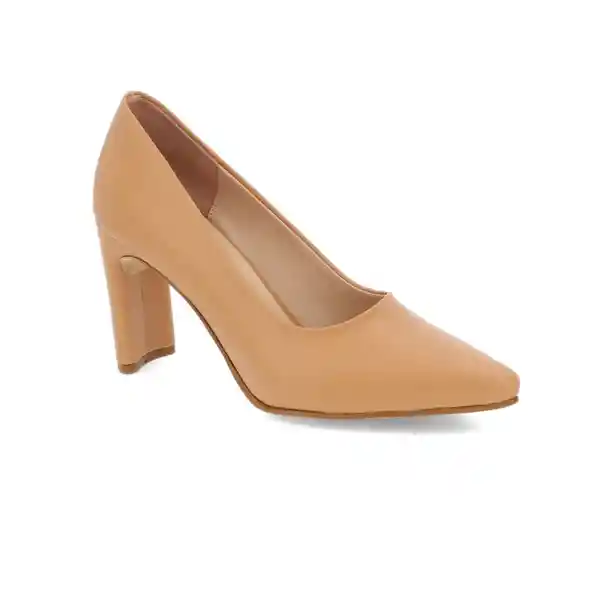 Tacones Punta Rusell Beige Talla 38