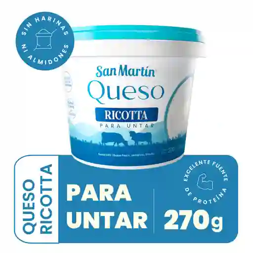 Queso Ricotta San Martín Para Untar