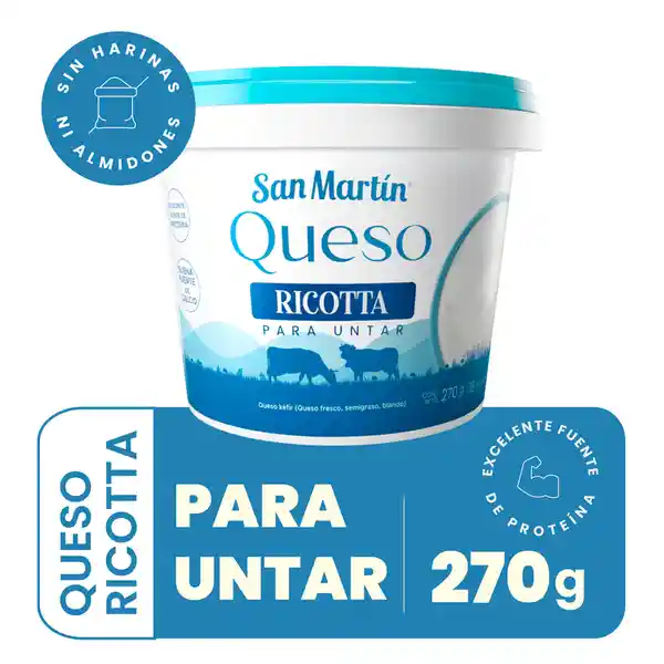 Queso Ricotta San Martín Para Untar