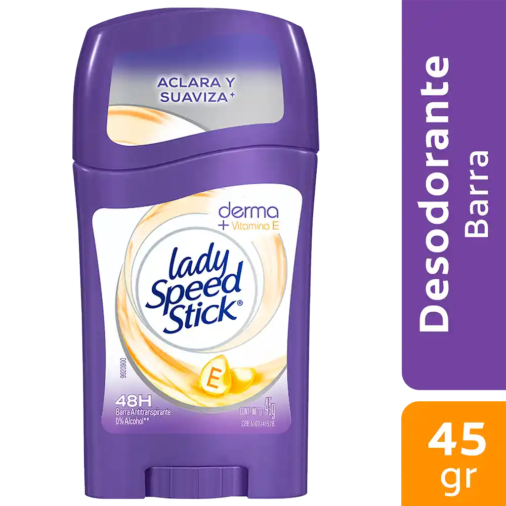 Lady Speed Stick Desodorante Derma + Vitamina E en Barra