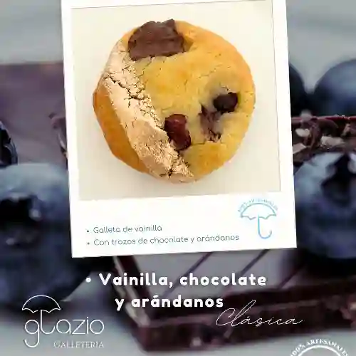 Galleta de Vainilla, Chocolate-arándanos