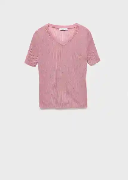Saco Jersey Tomaset Rosa Pastel Talla S Mujer Mango