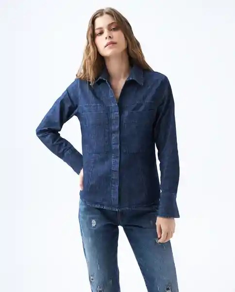  Camisa Mujer Azul Talla Xl 312E001 AMERICANINO 